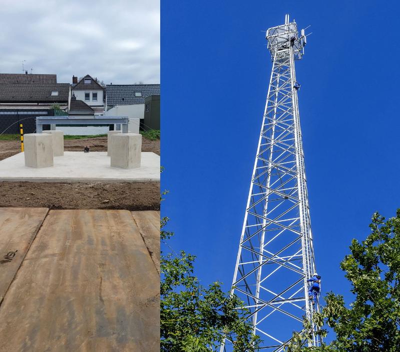 Ani-01-fertiger Funkturm neben Baustelle-web-Fotomontage